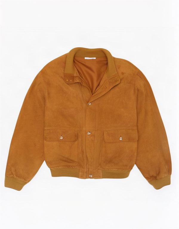 Vintage muška bomber jakna od brušene kože IT 56 3XL bež koža