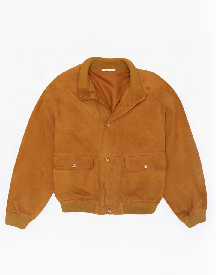 Vintage muška bomber jakna od brušene kože IT 56 3XL bež koža