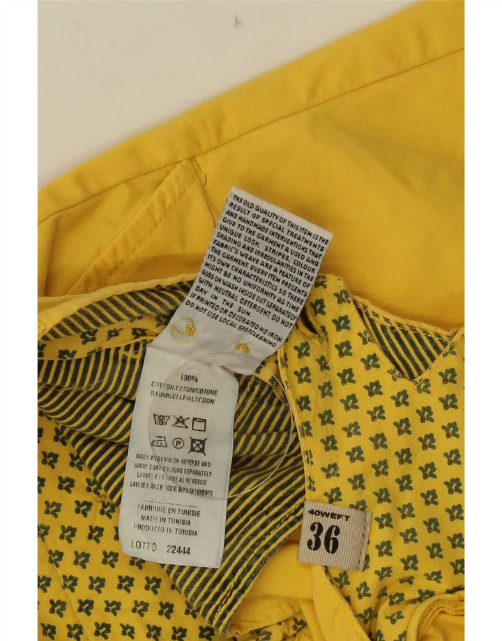 40Weft Muške chino kratke hlače W36 Veliki žuti pamuk