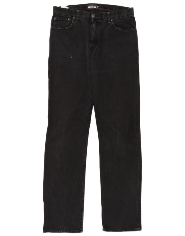 Marks & Spencer muške ravne traperice Blue Harbor W34 L35 crni pamuk