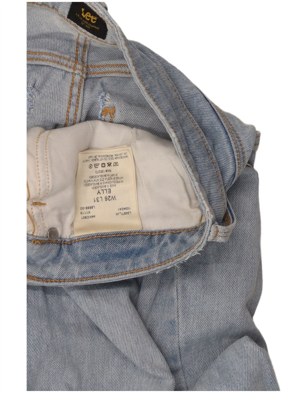 LEE Ženske uske traperice Elly W26 L28 Plavi pamuk