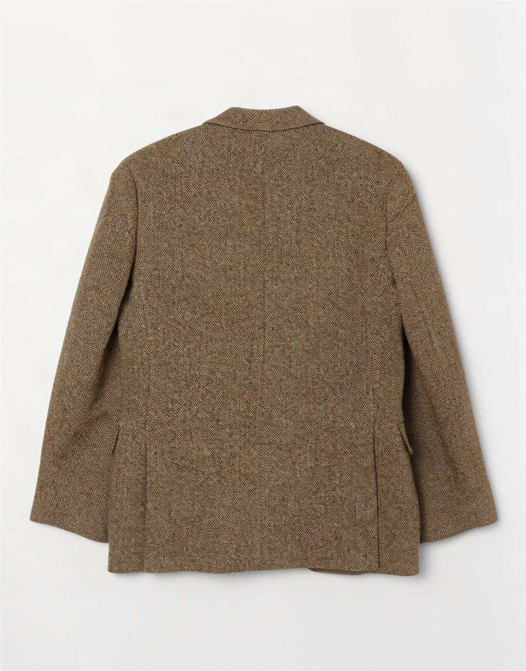 Harris Tweed muški sako sa 2 gumba UK 36 Mala kaki vuna