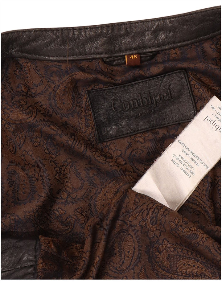 Conbipel ženska crna kožna jakna IT 46 velika crna koža