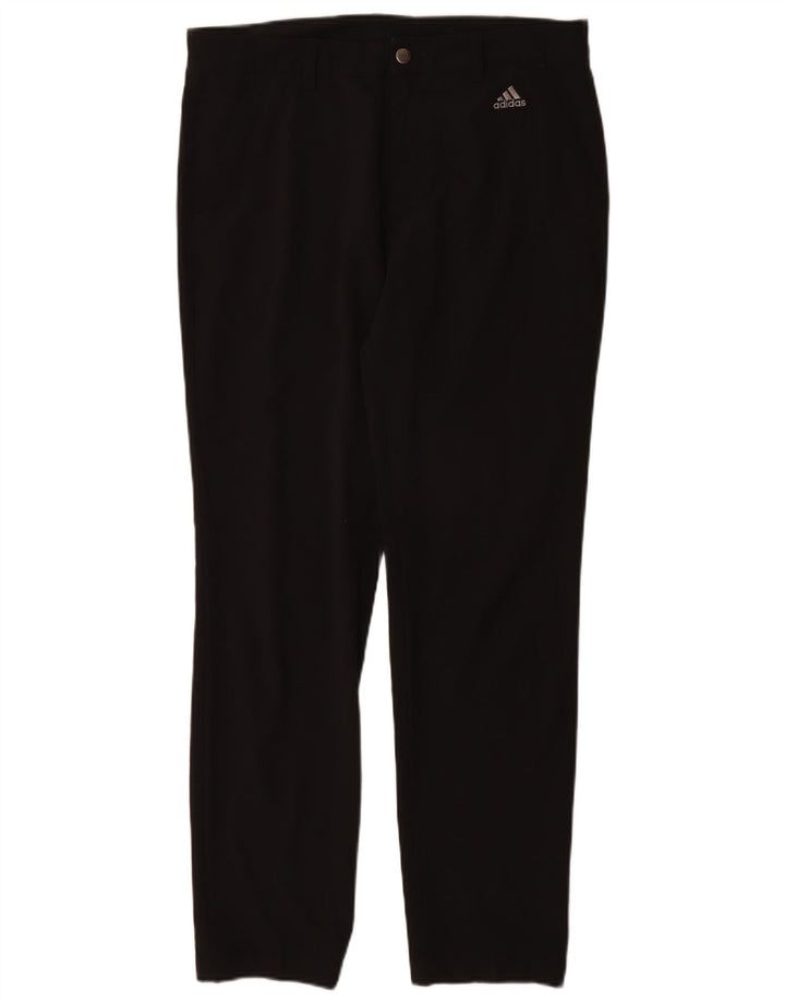 Adidas ženske uske chino hlače W32 L32 crni poliester