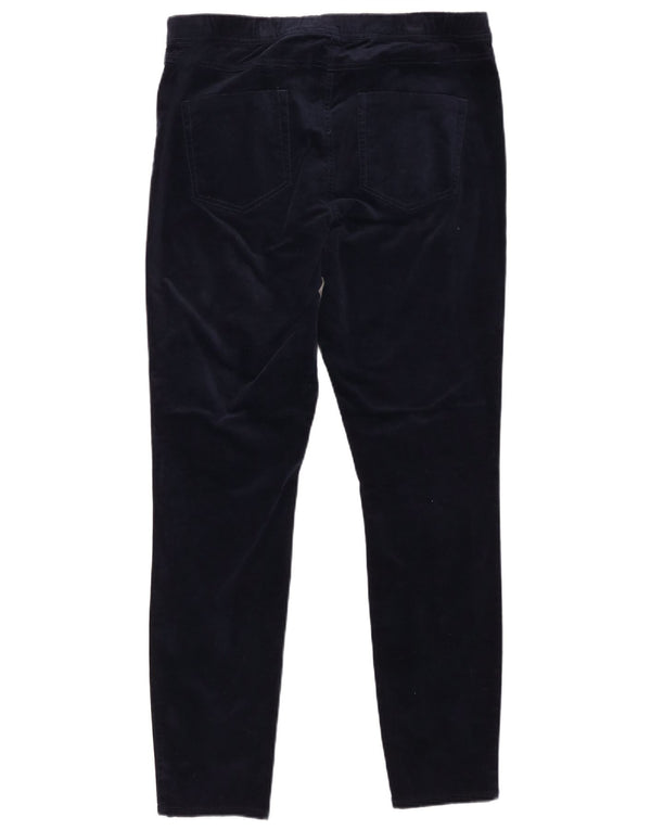 WHITE STUFF Ženske baršunaste ležerne hlače UK 16 velike W32 L30 tamnoplave