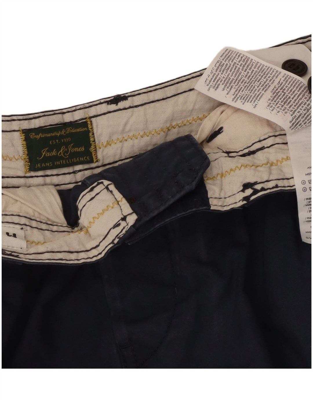 Jack & Jones muške udobne kargo kratke hlače srednje veličine W34 tamnoplavi pamuk