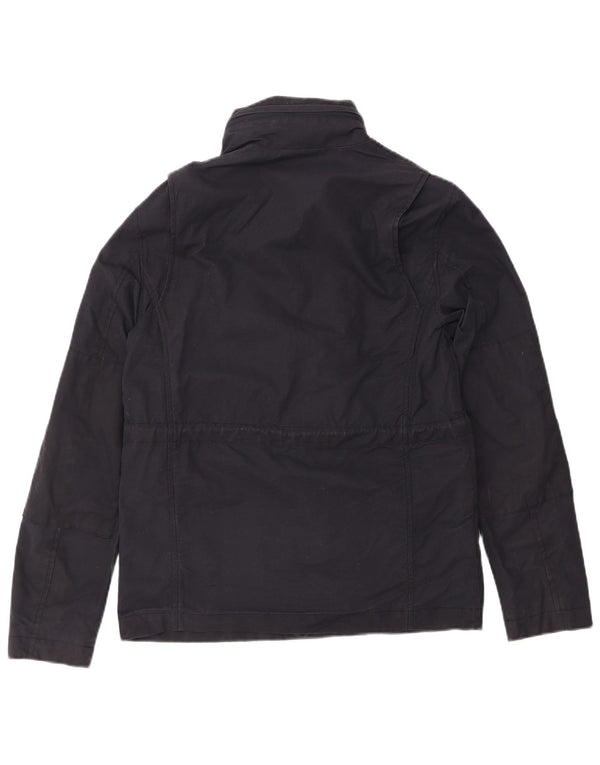 FRED PERRY Muška vjetrovka s kapuljačom UK 36 Mala tamnoplava pamuk