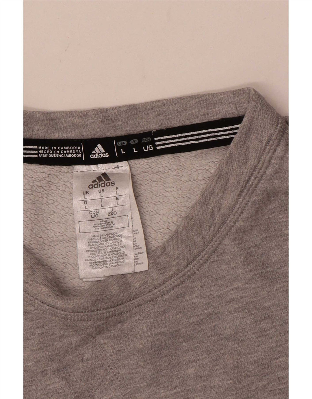 Adidas muška majica s grafičkim motivima, veliki sivi pamuk