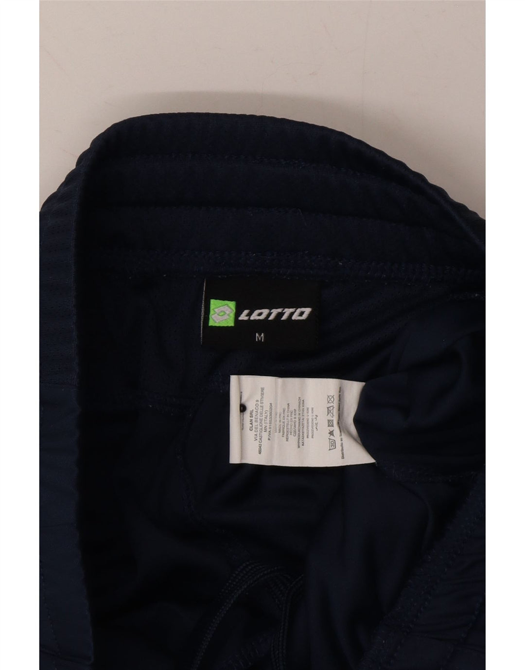 LOTTO Mens Sport Shorts Medium  Navy Blue Polyester Vintage Lotto and Second-Hand Lotto from Messina Hembry 