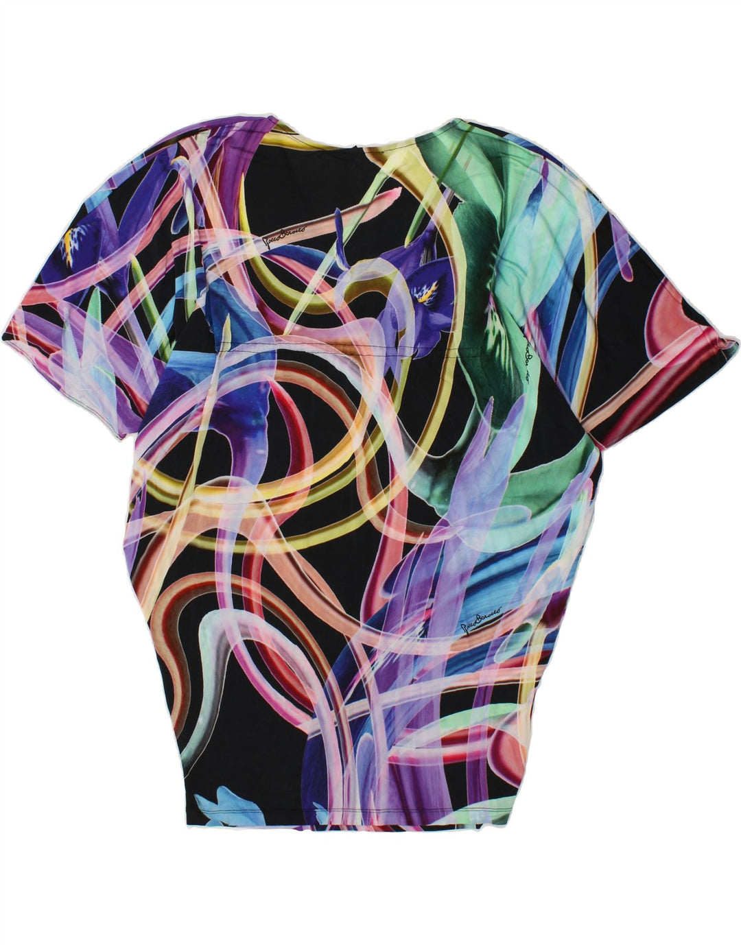 ROCCOBAROCCO Womens Batwing Tunic Top IT 40 Small Multicoloured Vintage Roccobarocco and Second-Hand Roccobarocco from Messina Hembry 