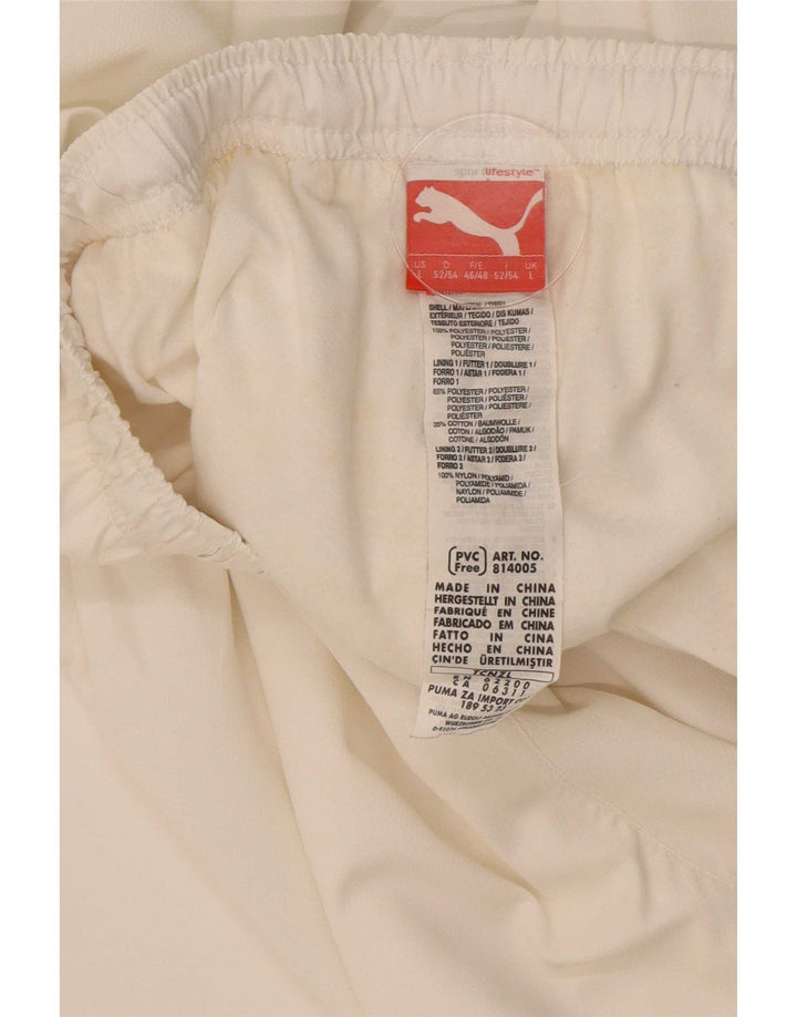Puma muške trenirke Hlače Joggers Large White Polyester