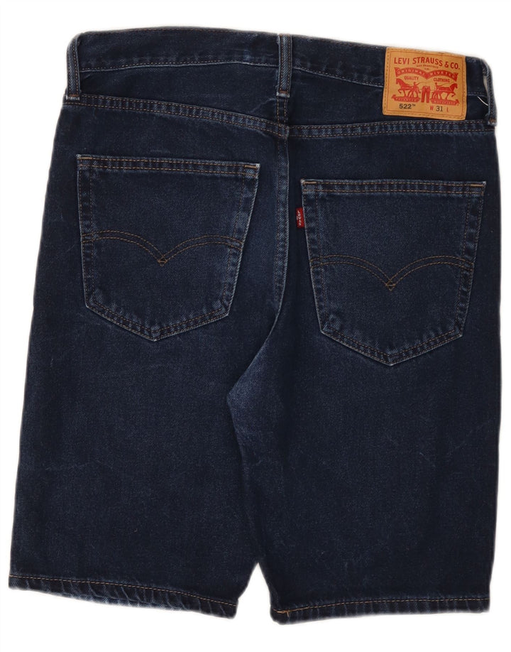 Levi's muške kratke traper hlače 522 W31 srednje tamnoplave