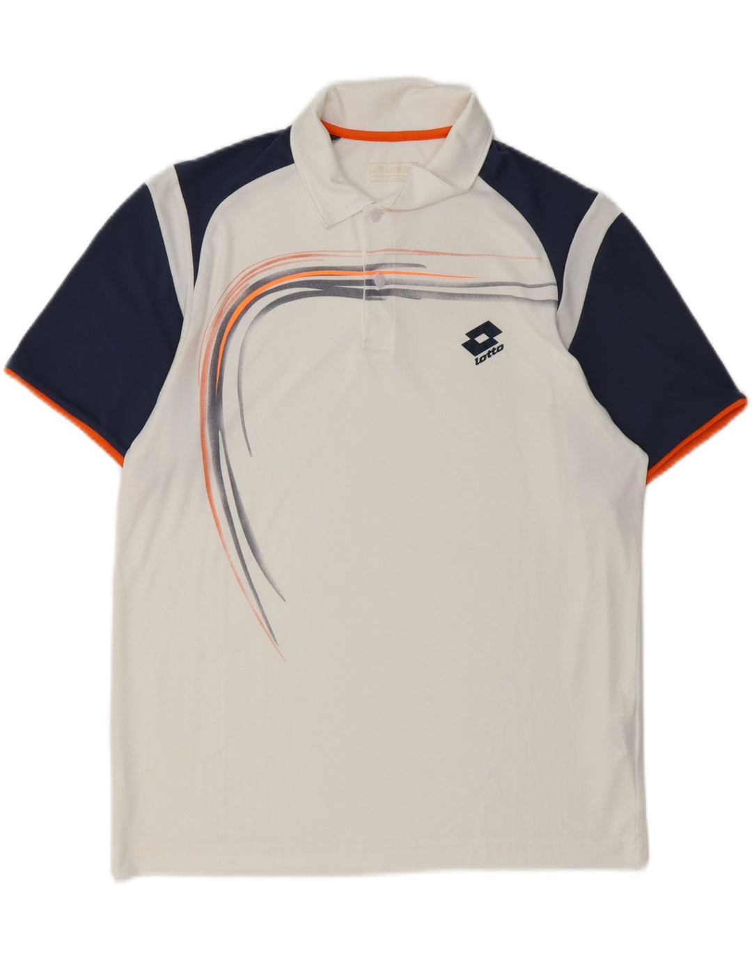 Lotto muška polo majica s grafikama, velika bijela poliesterska boja