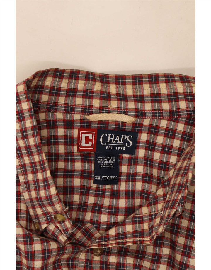 Chaps muška košulja 2XL crveni karirani pamuk