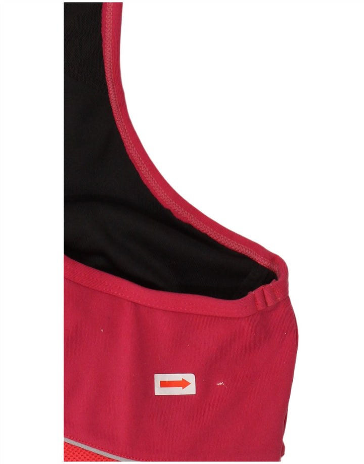 NIKE Ženska Dri Fit Crop Vest Top UK 16/18 XL Pink Colourblock