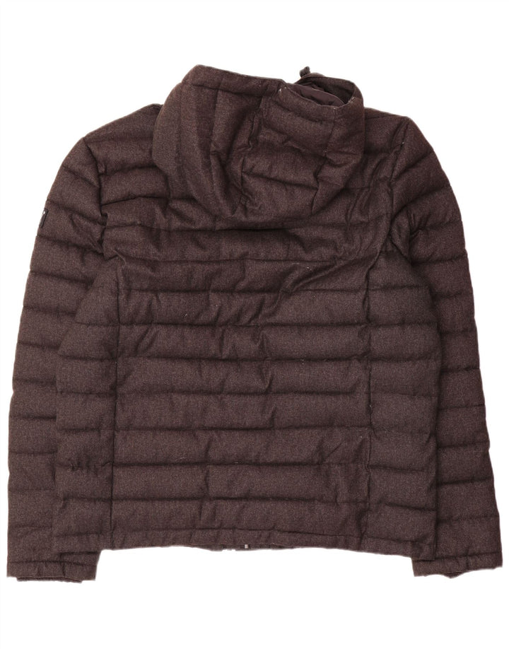 Superdry muška podstavljena jakna s kapuljačom UK 46 3XL sivi poliester