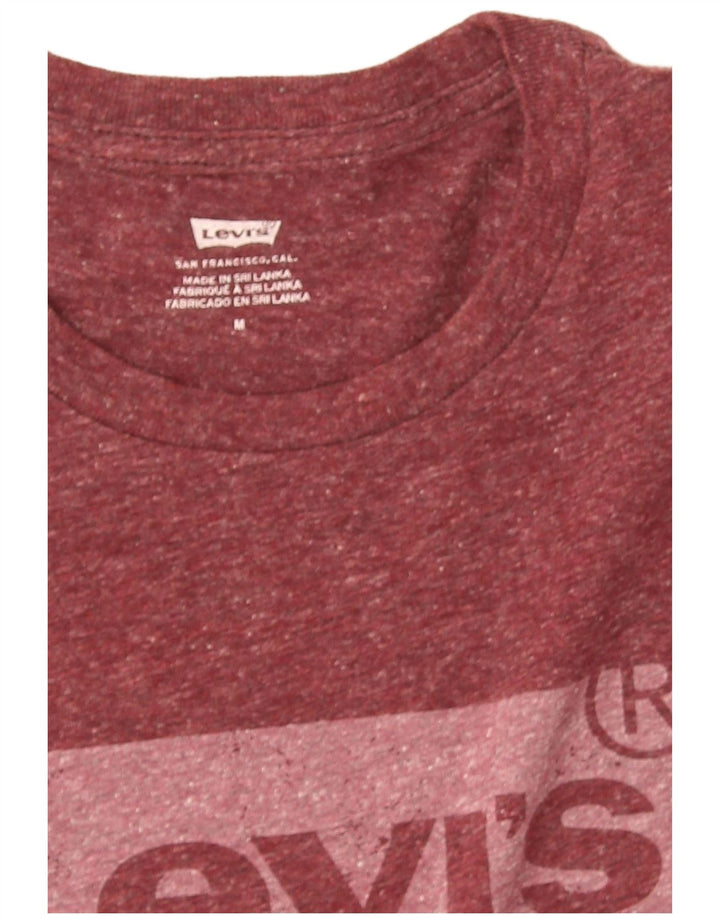 Levi's muška majica kratkih rukava s grafičkim motivima, srednje tamnocrvena
