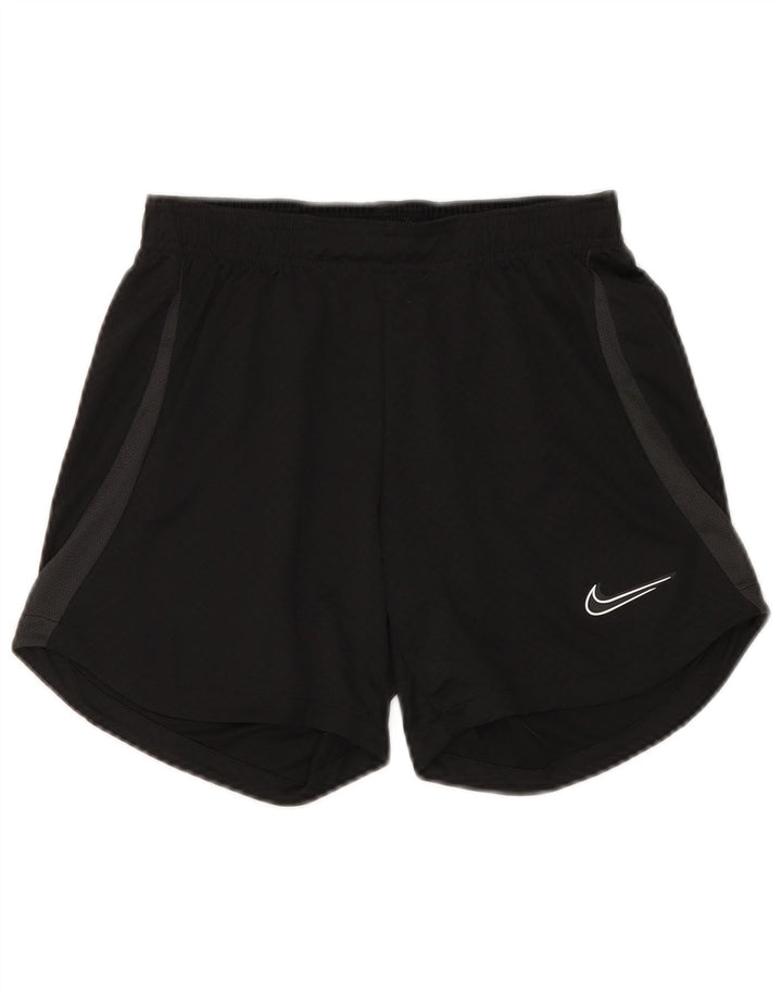 Nike Ženske Dri Fit Sportske Kratke Hlače UK 8 Mali crni poliester