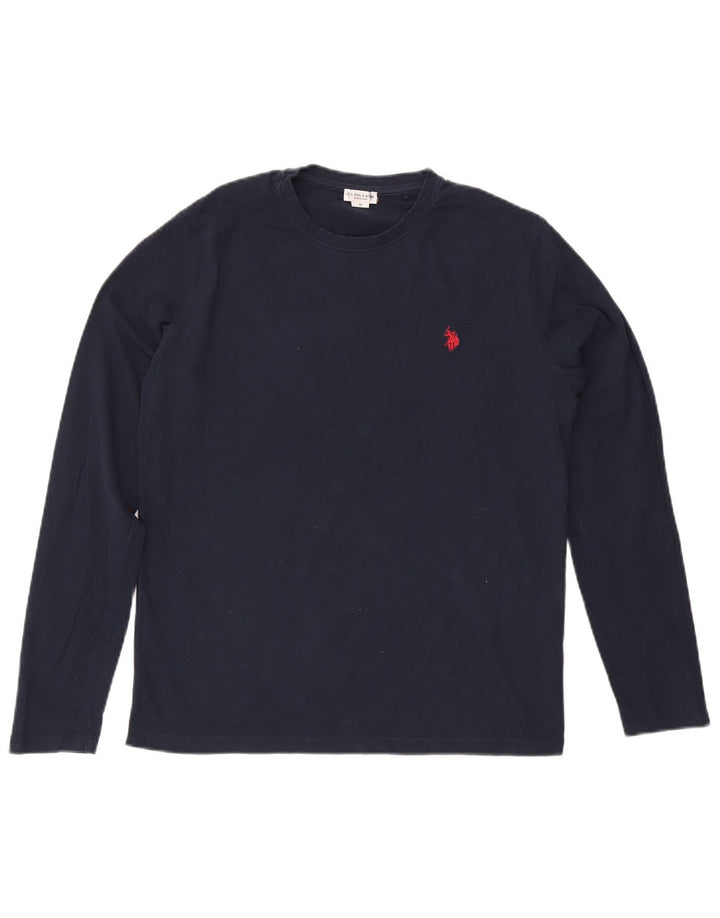 U.S. Polo Assn. Muška majica dugih rukava, srednje tamnoplavi pamuk