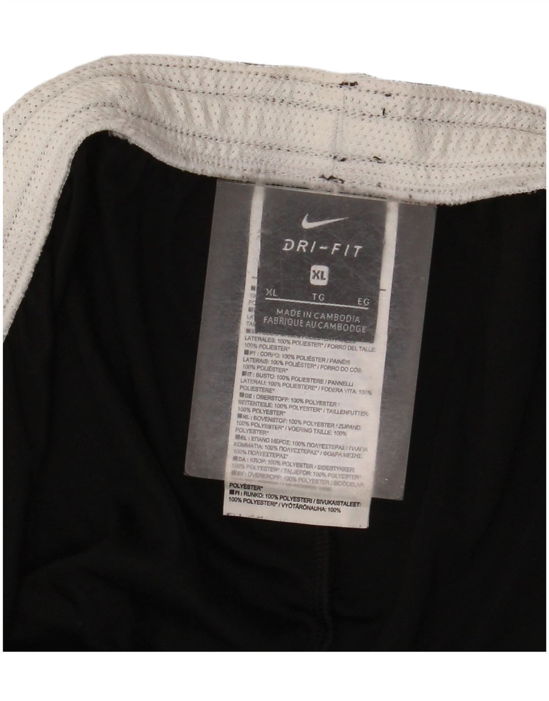 Nike muške Dri Fit sportske kratke hlače XL crne boje od poliestera