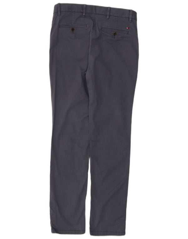 Tommy Hilfiger muške uske chino hlače W31 L32 tamnoplavi pamuk