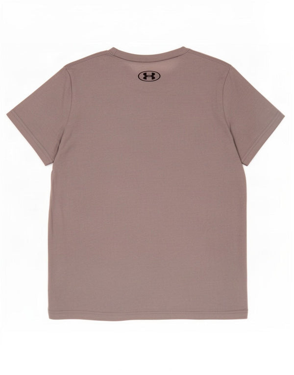 Under Armour Boys Loose Fit T-Shirt Top 7-8 Years Small Grey Pamuk