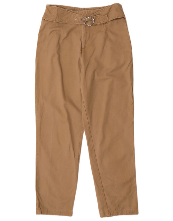 ZARA ženske sužene ležerne hlače srednje veličine W28 L28 bež pamuk