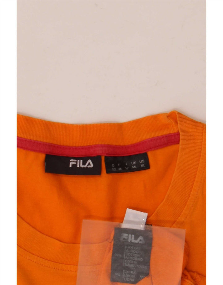 Fila Muška majica kratkih rukava srednje veličine, narančasta, pamuk