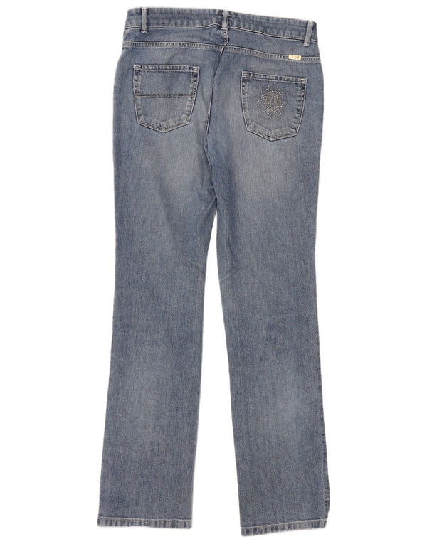 Trussardi ženske ravne traperice W29 L33 plavi pamuk