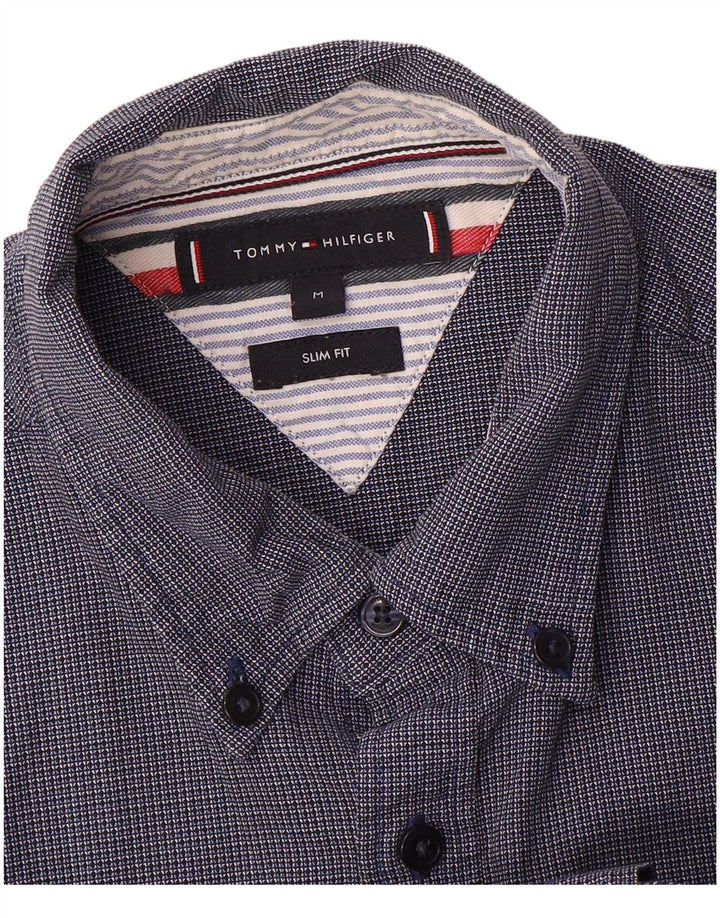 Tommy Hilfiger muška uska košulja srednje tamnoplava karirana