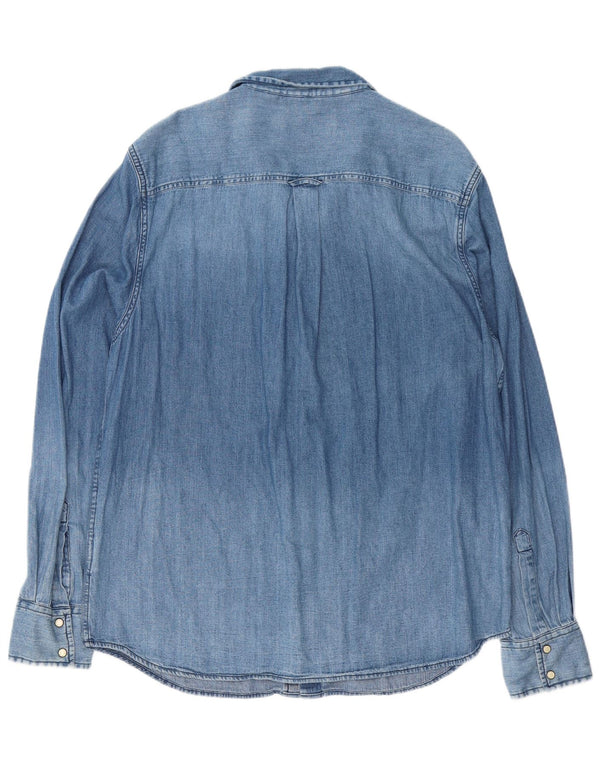 SUPERDRY muška traper košulja 2XL plavi pamuk