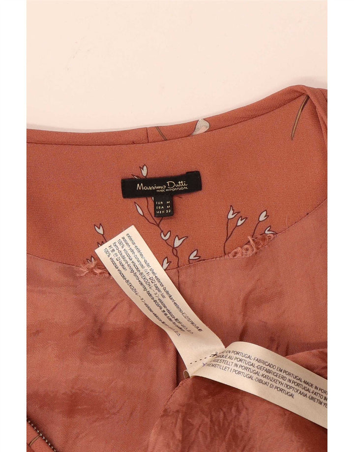 Massimo Dutti ženska bomber jakna UK 12 srednje ružičasta cvjetna viskoza