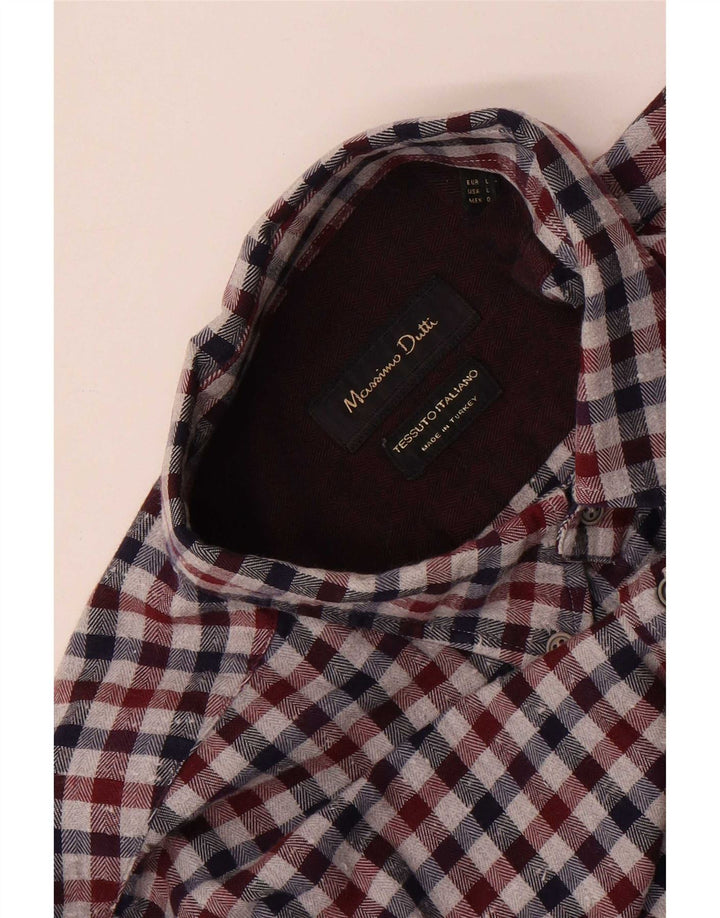 Massimo Dutti muška flanelska košulja, veliki višebojni gingam