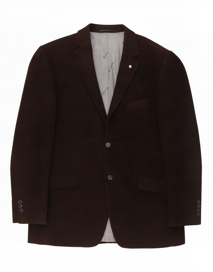 Ben Sherman muška jakna sa 2 gumba UK 42 XL smeđi pamuk