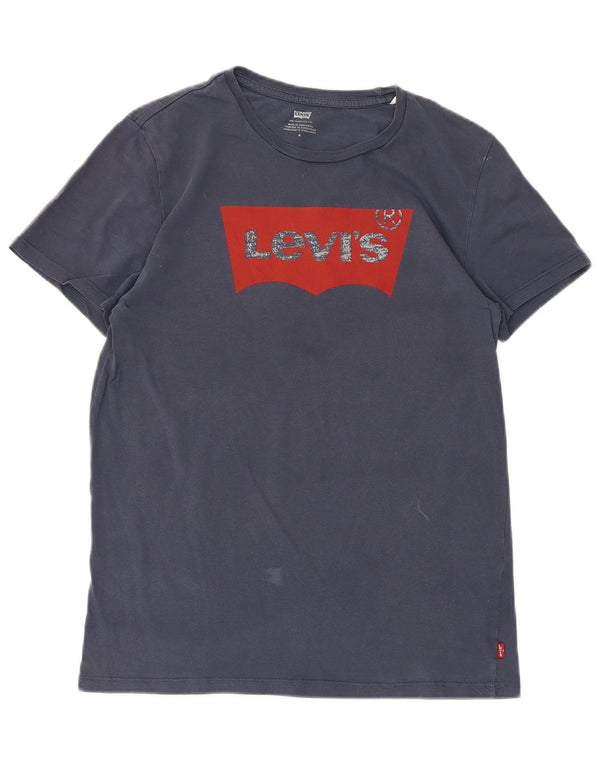 Levi's ženska majica kratkih rukava s grafičkim motivima UK 12 srednje tamnoplava