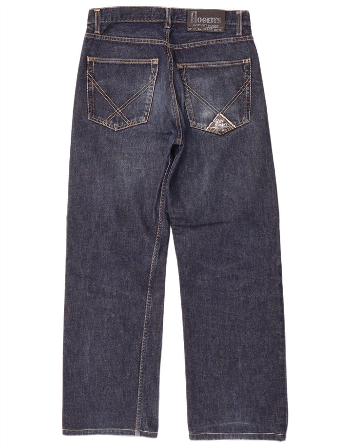 Roy Rogers muške ravne traperice W31 L29 tamnoplavi pamuk