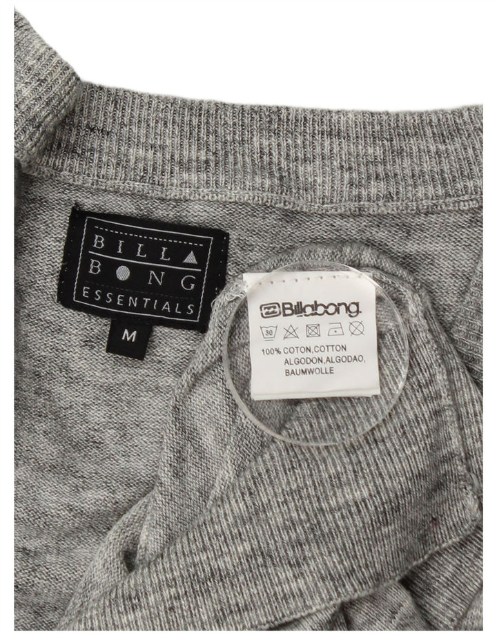 Billabong muški kardigan pulover od srednje sivog flekastog pamuka