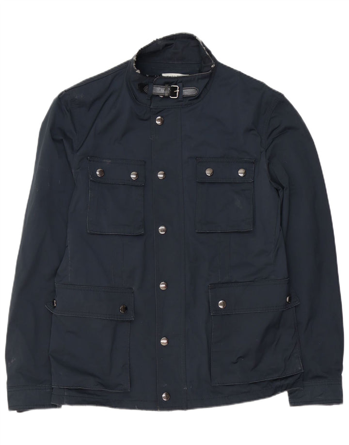 ZARA Mens Utility Jacket UK 40 Large Navy Blue