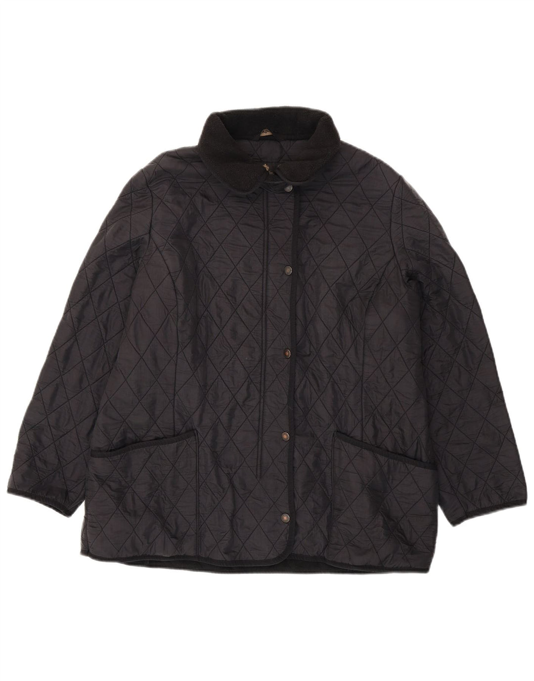 BARBOUR Ženska prošivena jakna UK 20 2XL crni poliamid