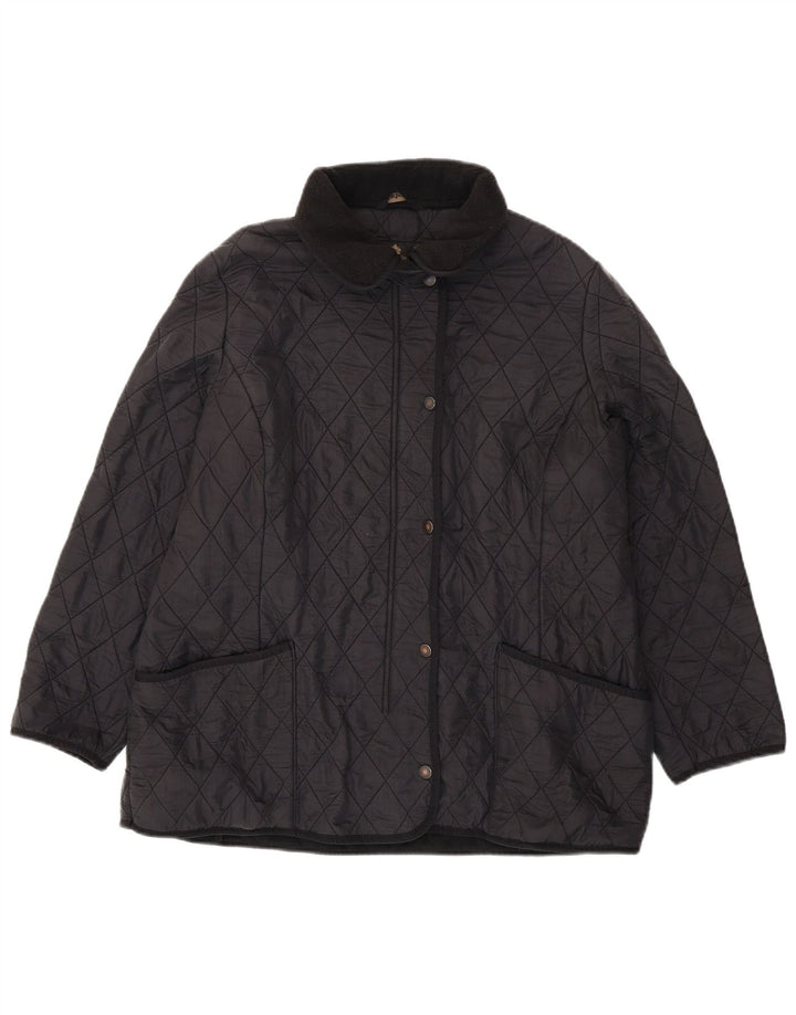 BARBOUR Ženska prošivena jakna UK 20 2XL crni poliamid