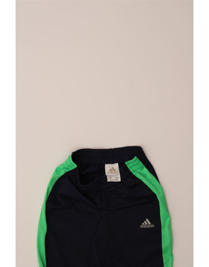 ADIDAS Boys Tracksuit Trousers 5-6 Years  Black Colourblock Polyester Vintage Adidas and Second-Hand Adidas from Messina Hembry 