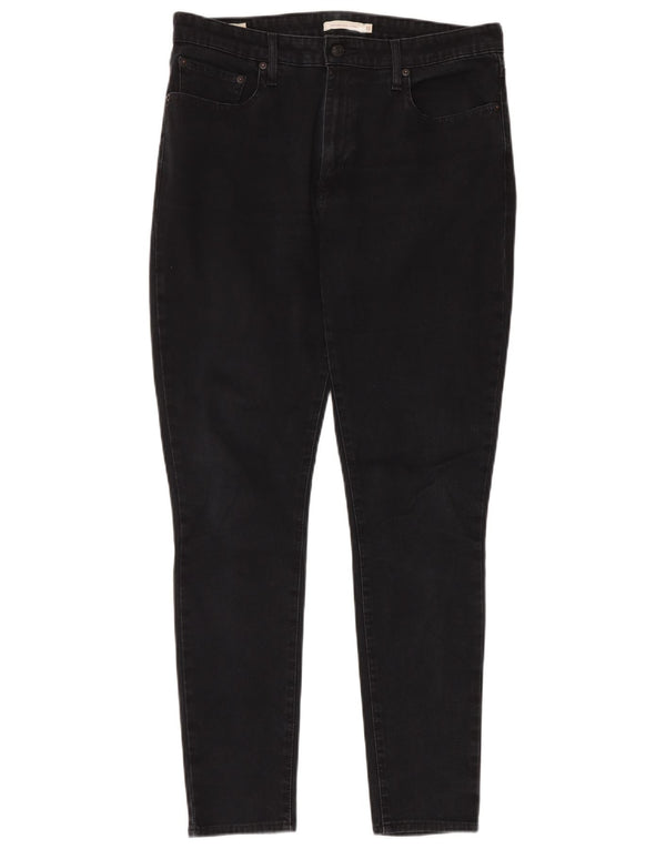 LEVI'S ženske uske traperice visokog struka 721 W33 L32 crni pamuk