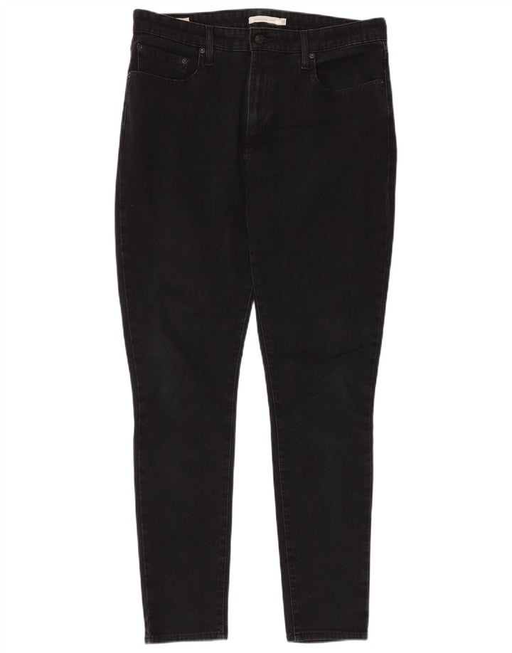 LEVI'S ženske uske traperice visokog struka 721 W33 L32 crni pamuk