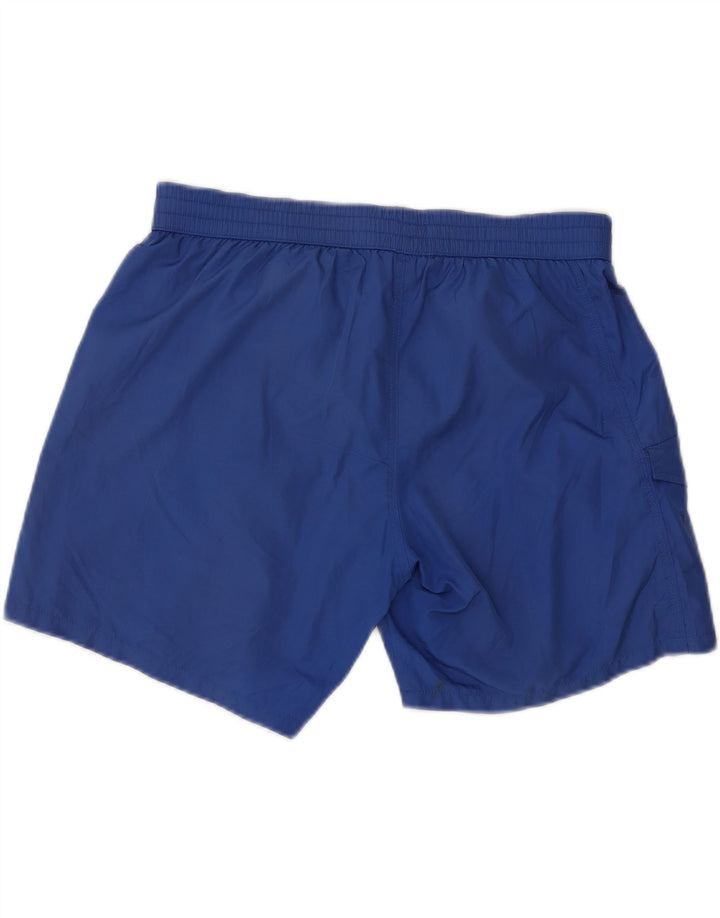 DIESEL Mens Graphic Swimming Shorts Large Blue Polyester