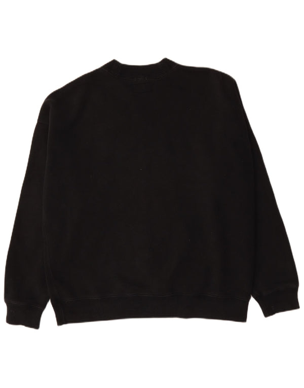 Abercrombie & Fitch Mens Oversized Sweatshirt Džemper Medium Crni Pamuk