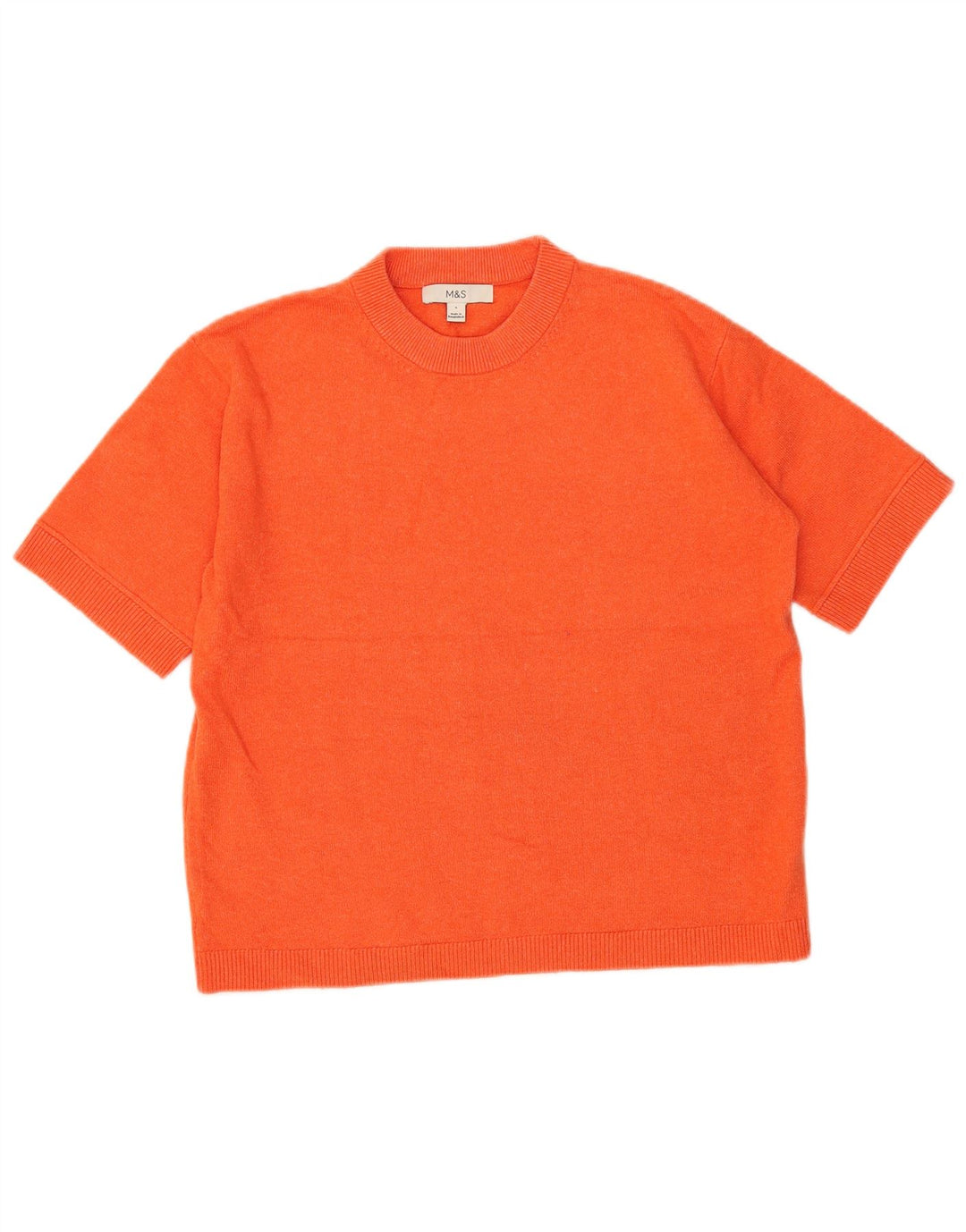 Marks & Spencer ženska majica kratkih rukava UK 10 Small Orange Poliester
