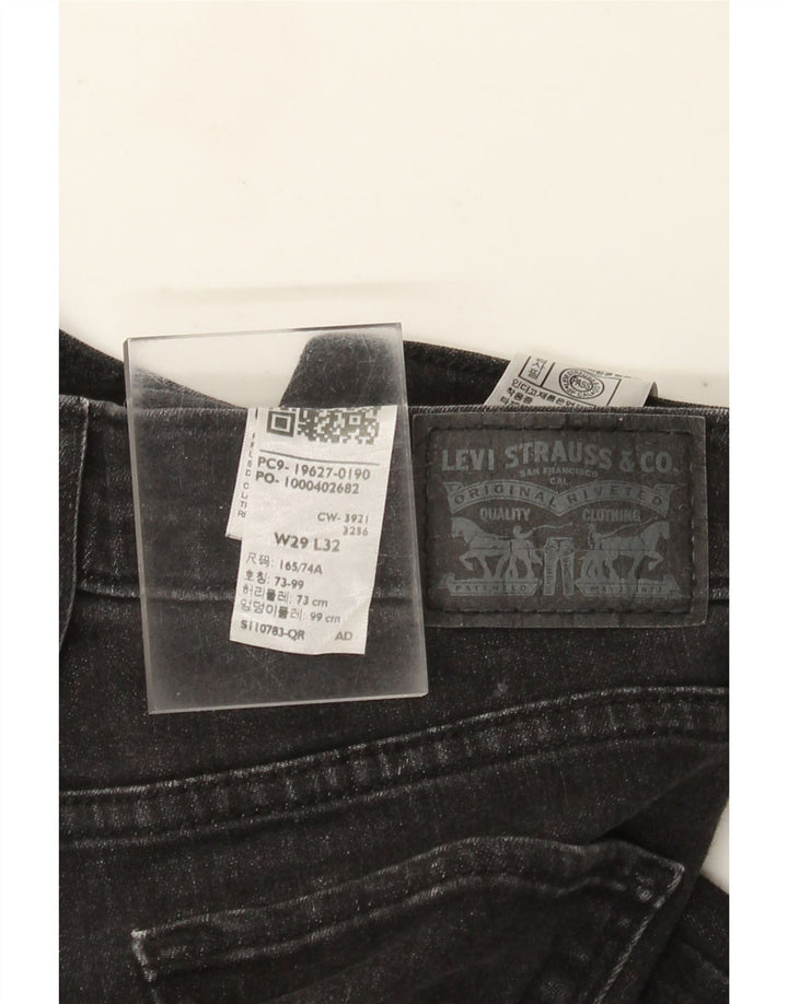Levi's ženske 312 uske traperice W29 L32 crni pamuk