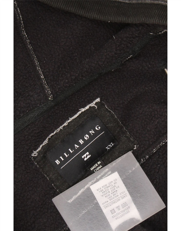 BILLABONG muški pulover s kapuljačom na patentni zatvarač 2XL, sivi pamuk