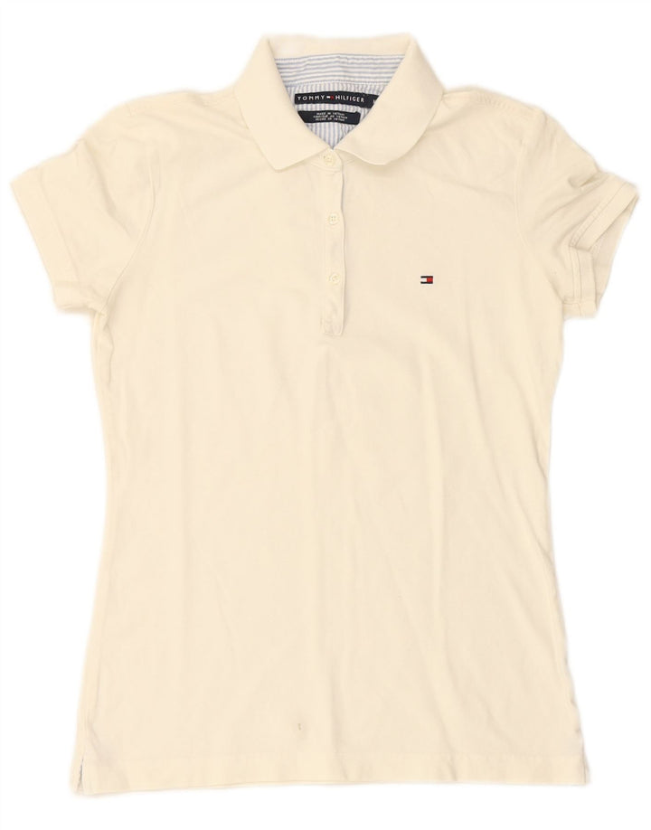 TOMMY HILFIGER Ženska polo majica UK 14 Srednje bijela