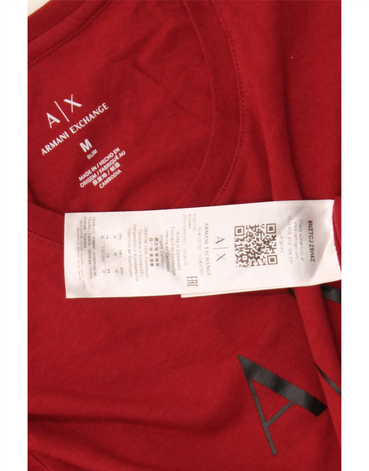 Armani Exchange muška majica kratkih rukava srednje srednje crvene boje